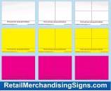 Sale Signs Blank PC Printable Laser Signs for Retail Stores